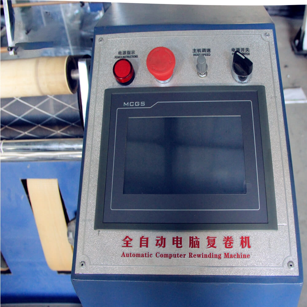 Customized Stylish Aluminium Saw Cutting Machines Automatic Stretch Film Equipment Rewinder