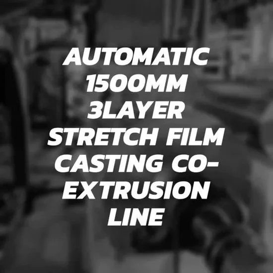 1500mm High Speed Plastic Stretch Film Casting Machine 