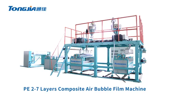 Packaging Protection Material 7 Layer Plastic Extruder PE Air Bubble Film Machine 