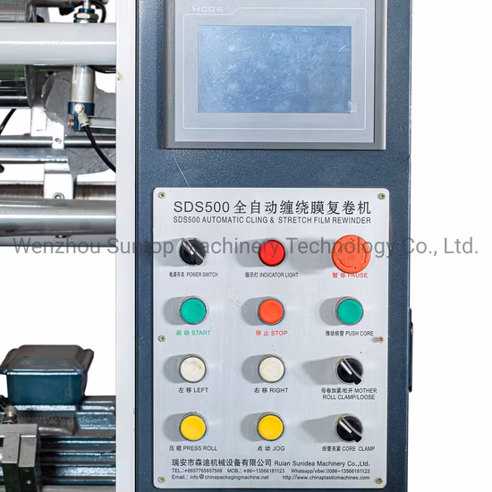Automatic Film Slitting Machine Jumbo Roll Slitting Machine Stretch Film Rewinder