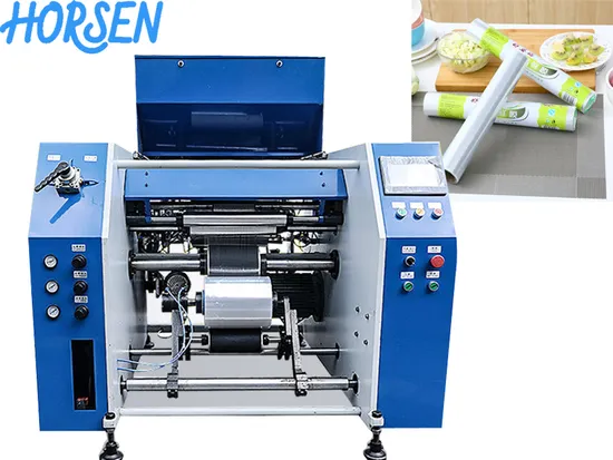 Fully Automatic 1/ 5 Shafts Stretch Film Cling Film Rewinder 