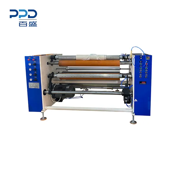 China Manufacture Semi Auto New Model Tubeless Stretch Film Rewinder 