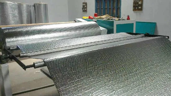 Double Layers Aluminium Foil Heat Insulation Air Bubble Film Machine 